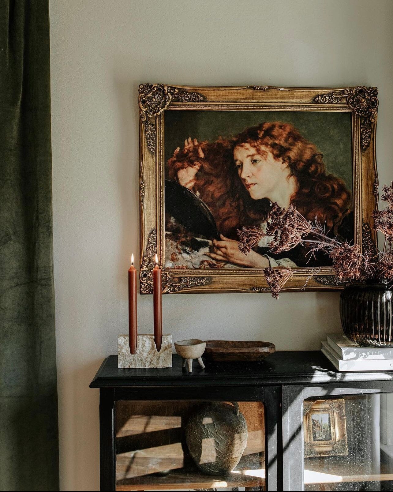 Dua Candle Holder: Beige Travertine Stone Candle Holder Twenty Third by Deanne