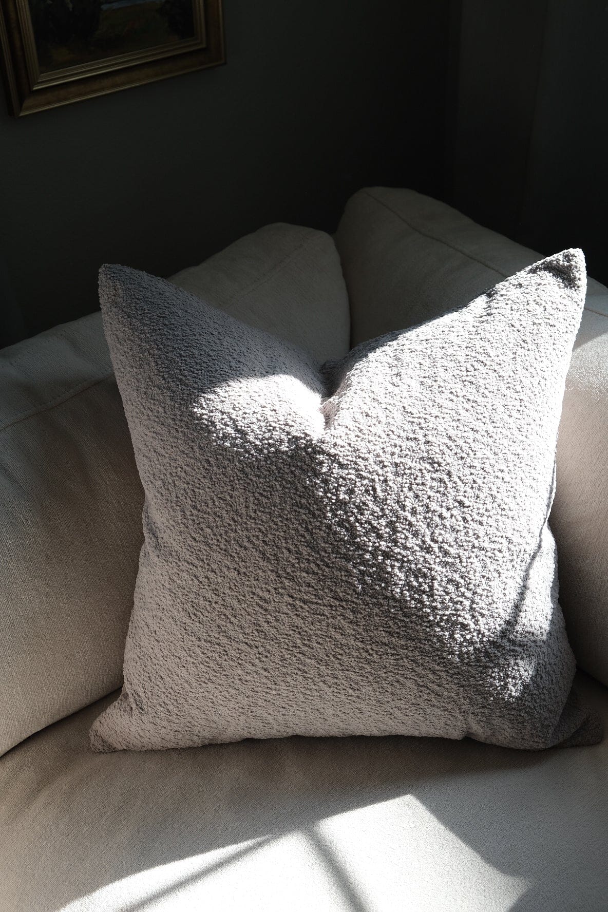 Boucle Pillow: Slate Classics Twenty Third by Deanne