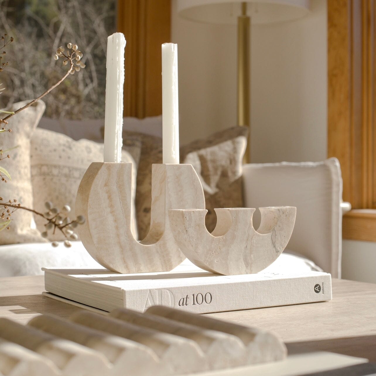 Una Candle Holder Stone Candle Holder Twenty Third by Deanne