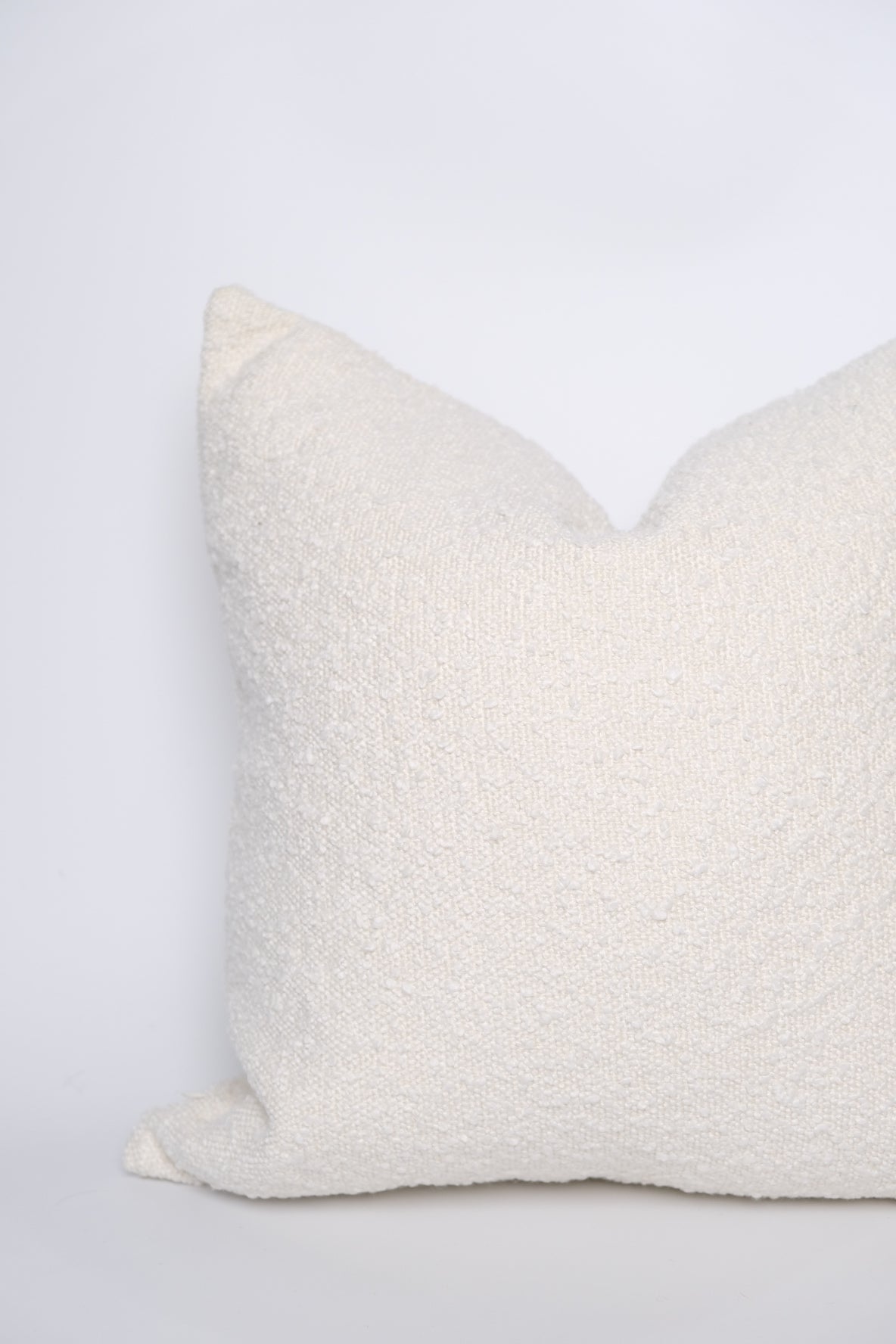 Boucle Pillow: Bone Classics Twenty Third by Deanne