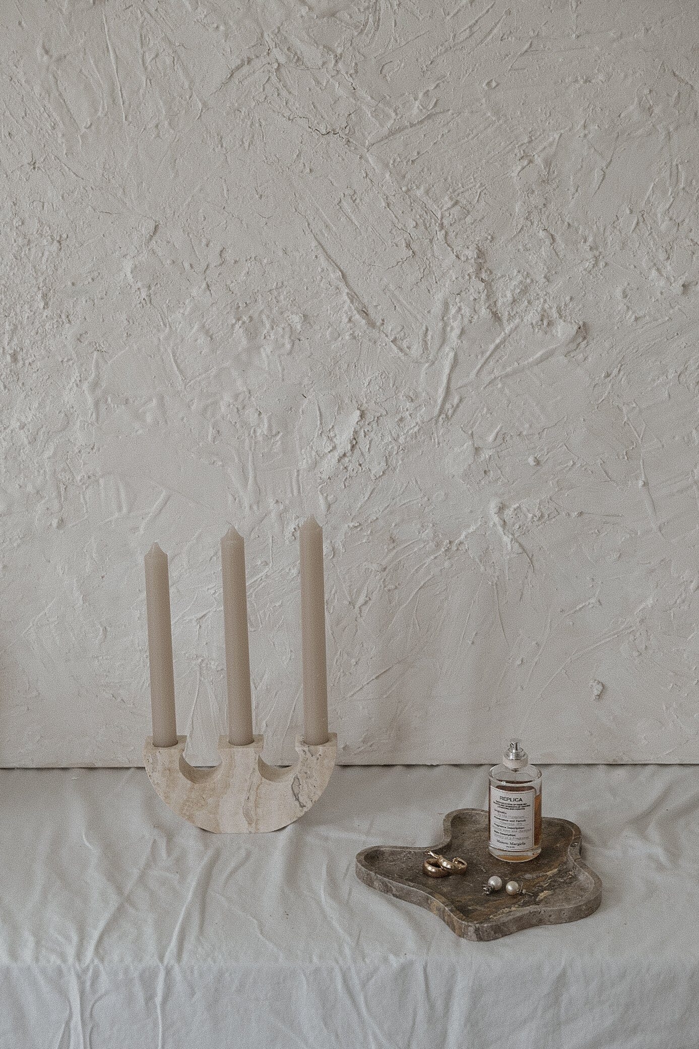 Wave Travertine Tray Stone Tray Twenty Third by Deanne