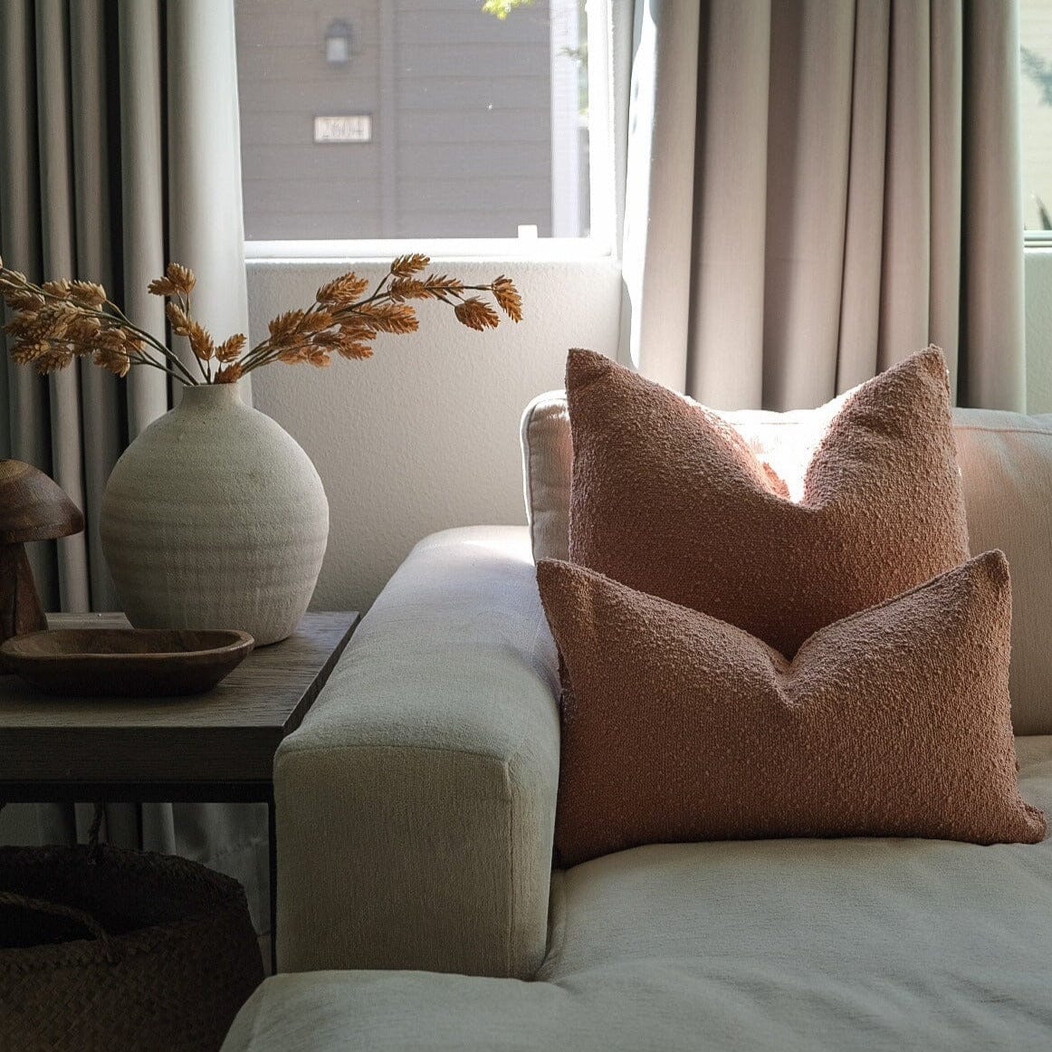 Boucle Pillow: Rose Classics Twenty Third by Deanne