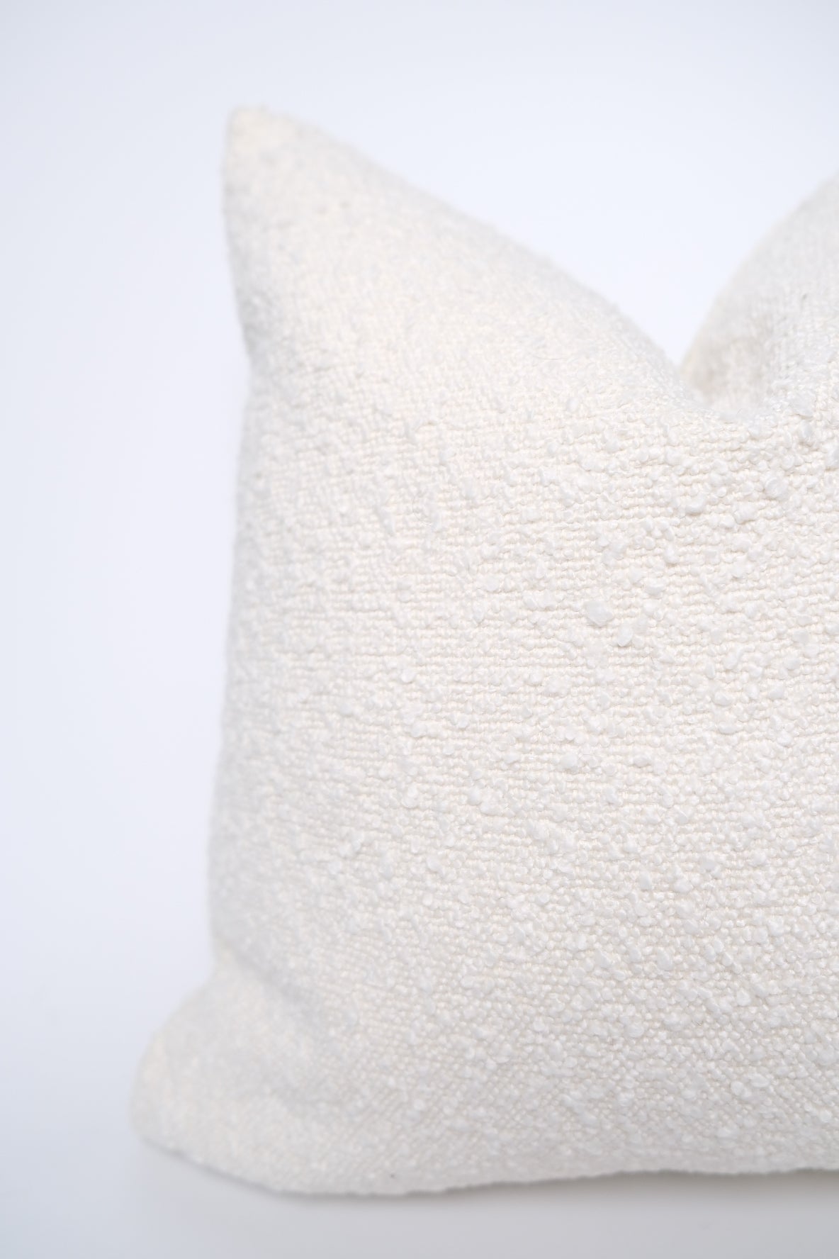 Boucle Pillow: Bone Classics Twenty Third by Deanne