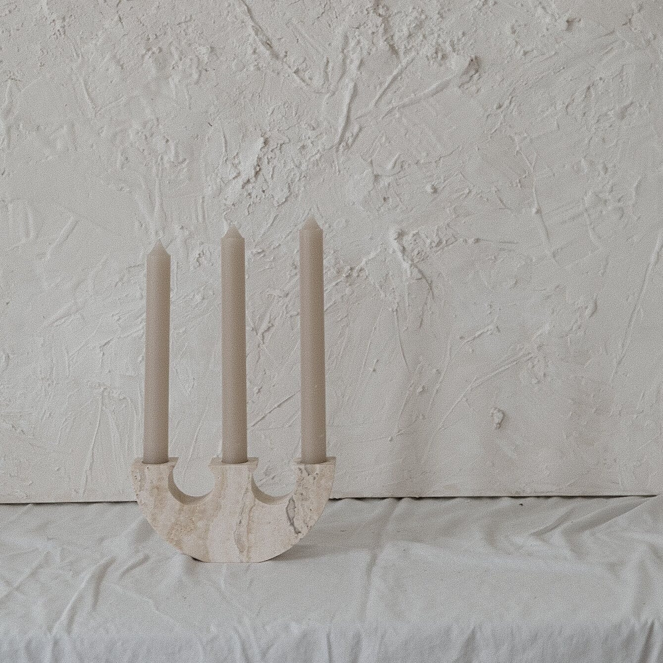 Triad Candle Holder Stone Candle Holder Twenty Third by Deanne
