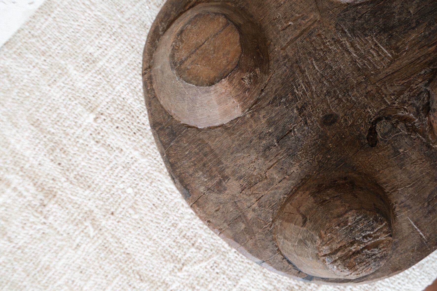 Vintage Chapati Board Vase Twenty Third by Deanne