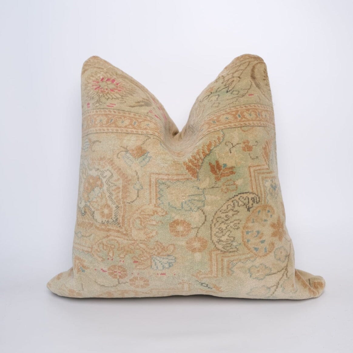 Farah Turkish Vintage Rug Pillow Turkish Vintage Rug Twenty Third by Deanne 20 x 20 II