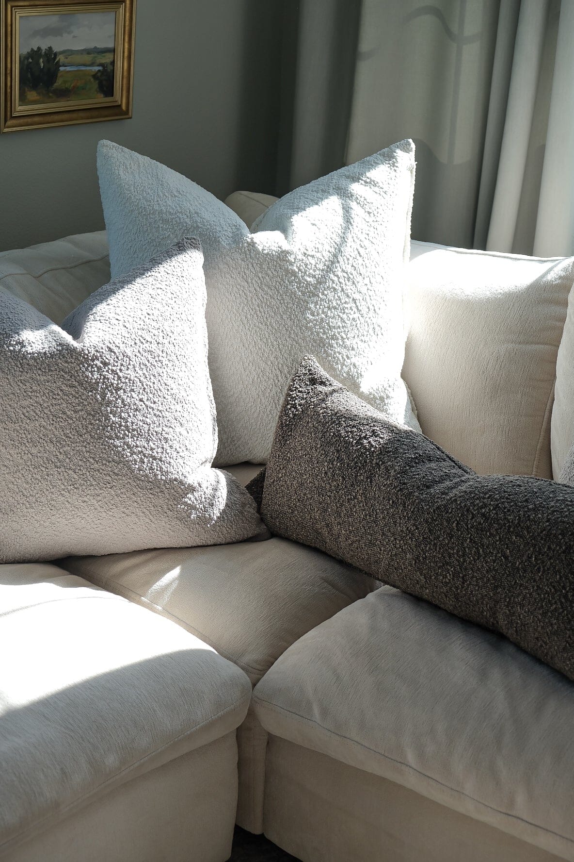 Boucle Pillow: Snow Classics Twenty Third by Deanne
