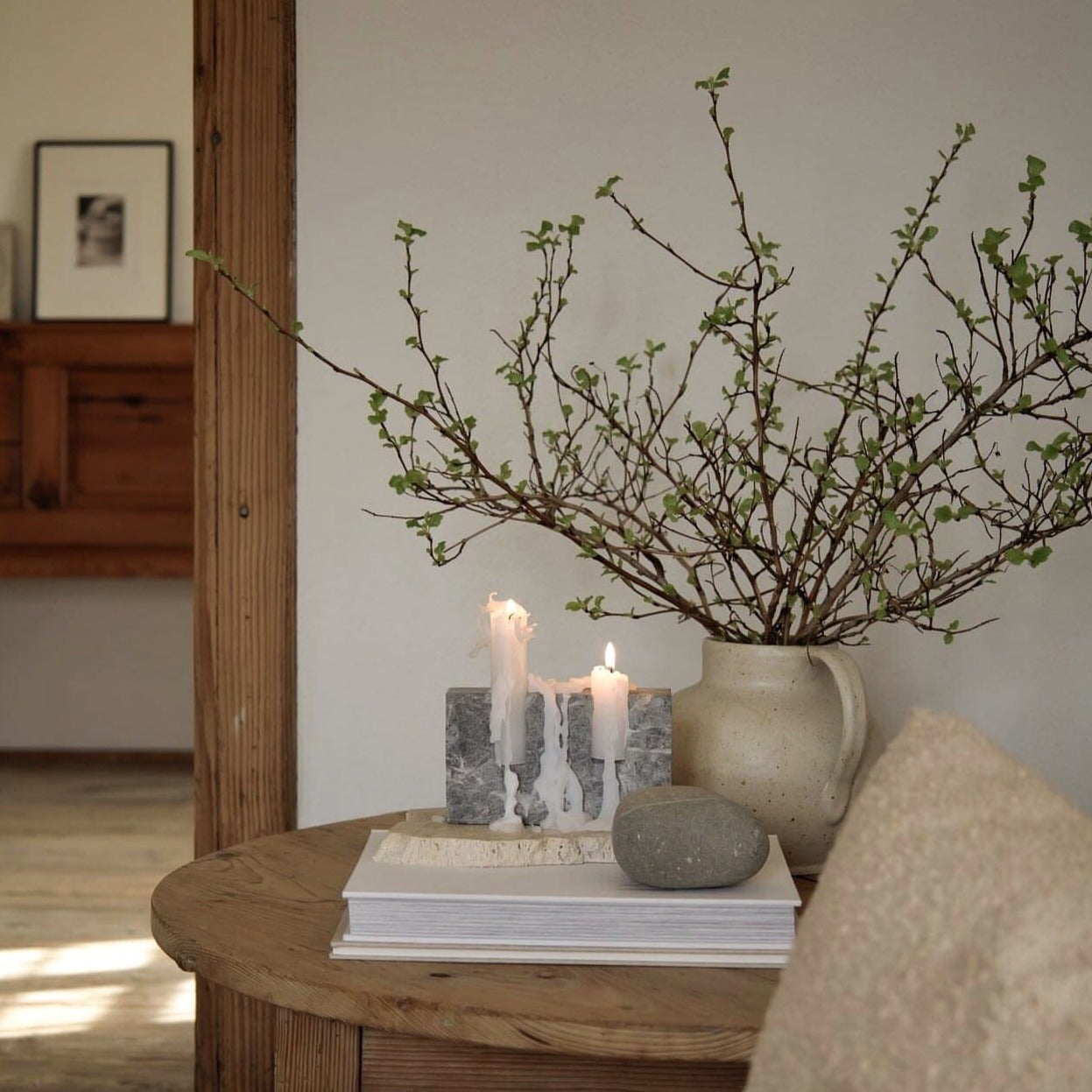 Dua Candle Holder: Pietra Grey Stone Candle Holder Twenty Third by Deanne