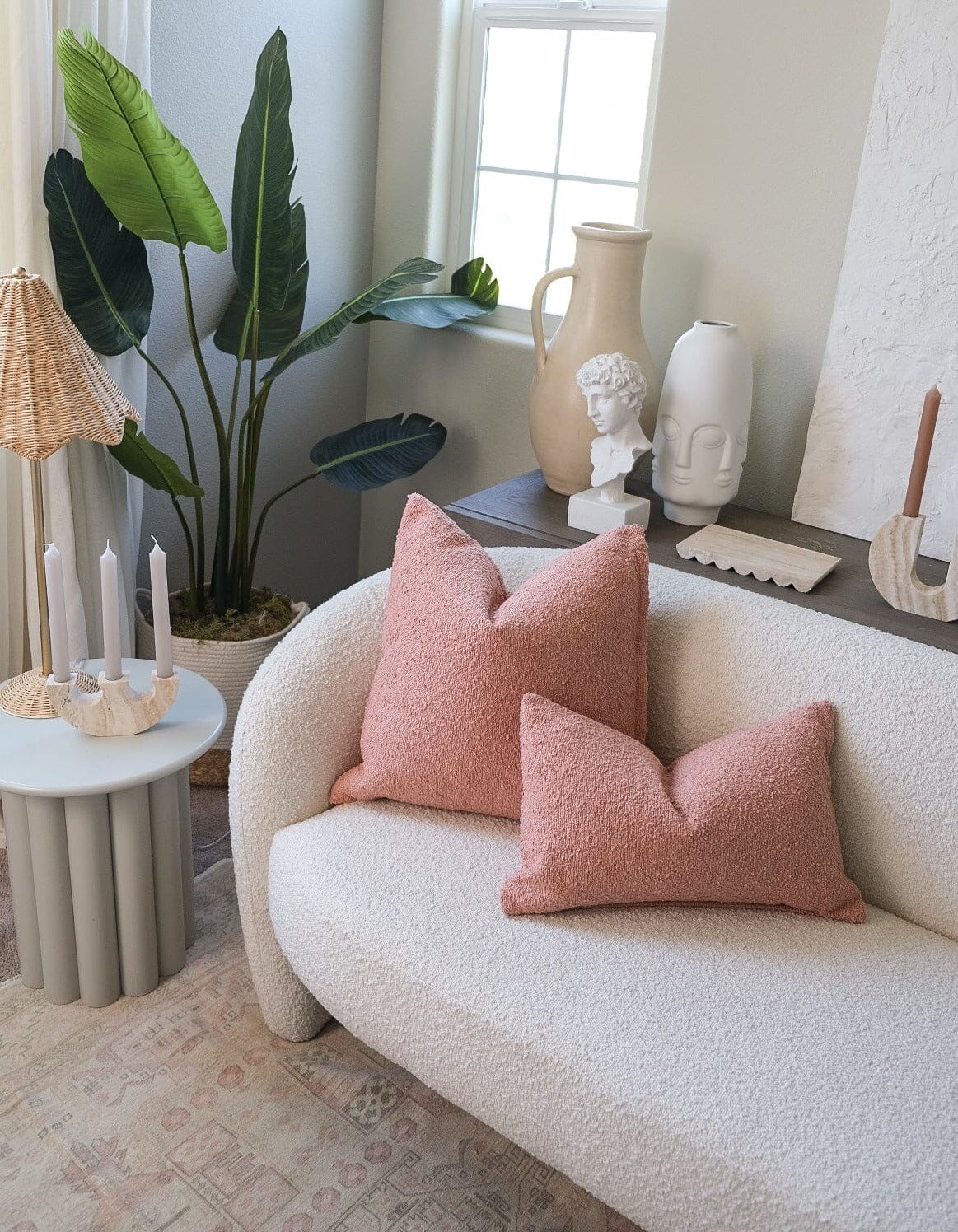 Boucle Pillow: Rose Classics Twenty Third by Deanne