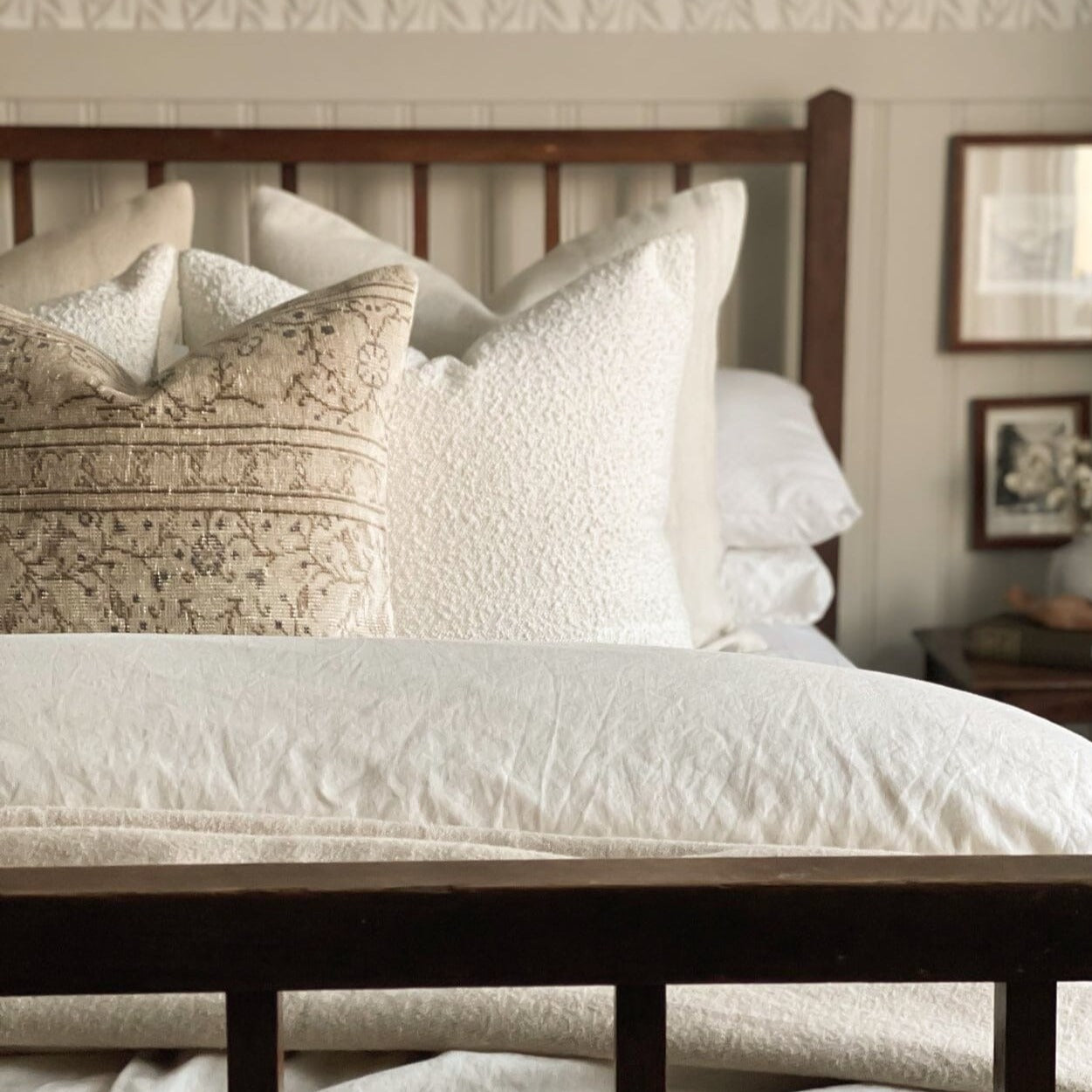 Boucle Pillow: Bone Classics Twenty Third by Deanne