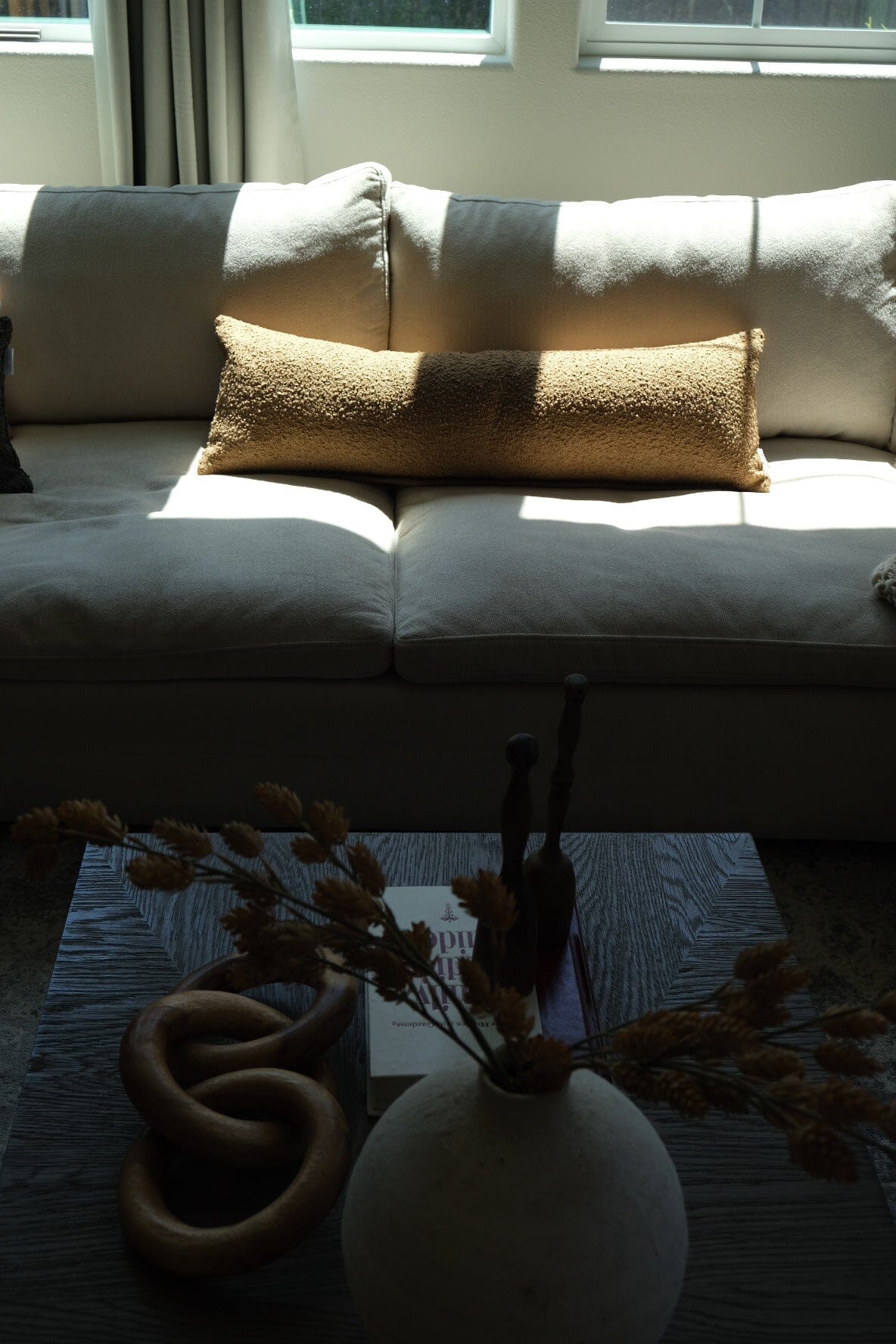 Boucle Long Lumbar: Latte Classics Twenty Third by Deanne