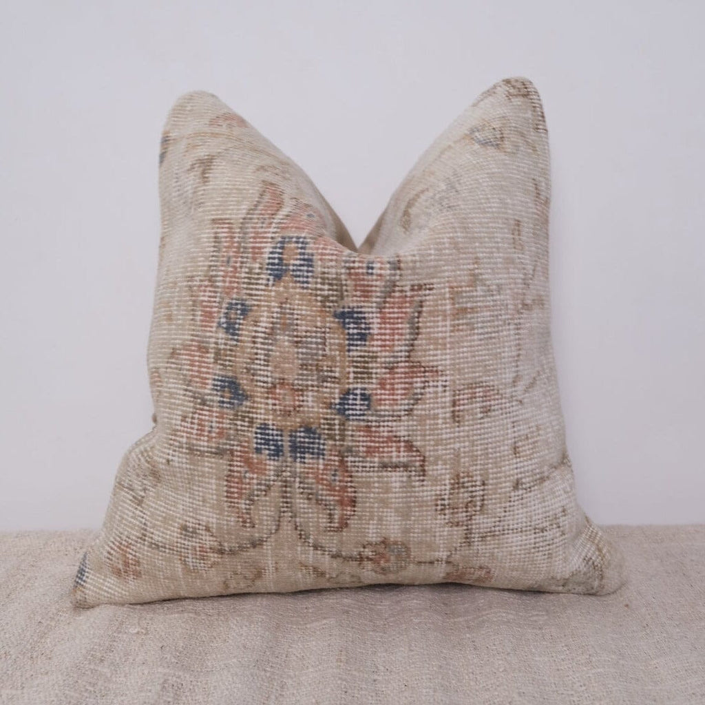 Adrienne Turkish Vintage Rug Pillow Kilim Pillow Twenty Third by Deanne 20 x 20 