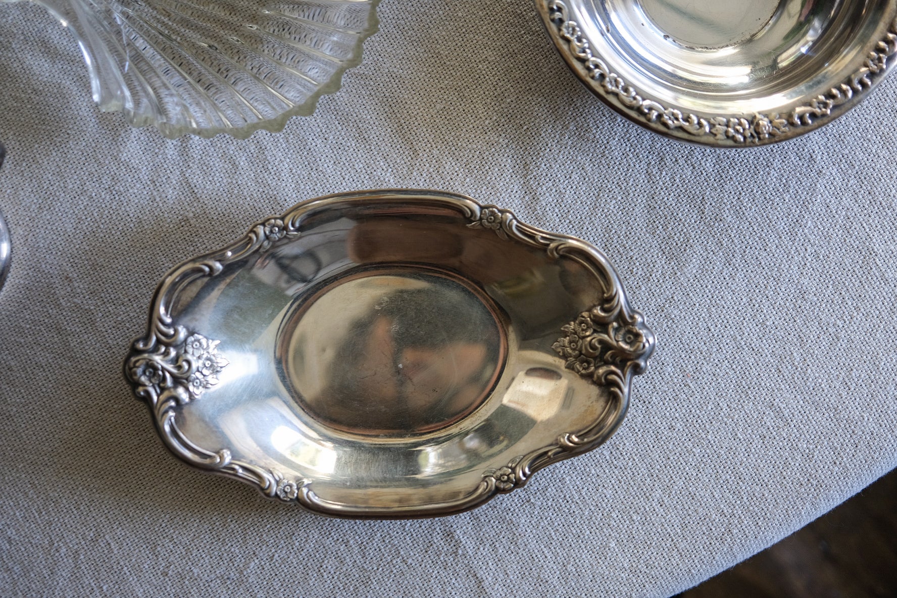 Chrome Oval Tray