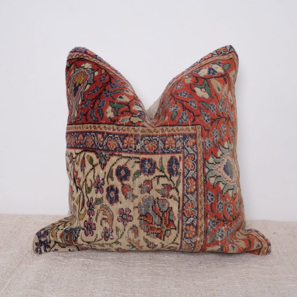 Jaslyn Vintage Turkish Rug Pillow Kilim Pillow Twenty Third by Deanne 20 x 20 II 