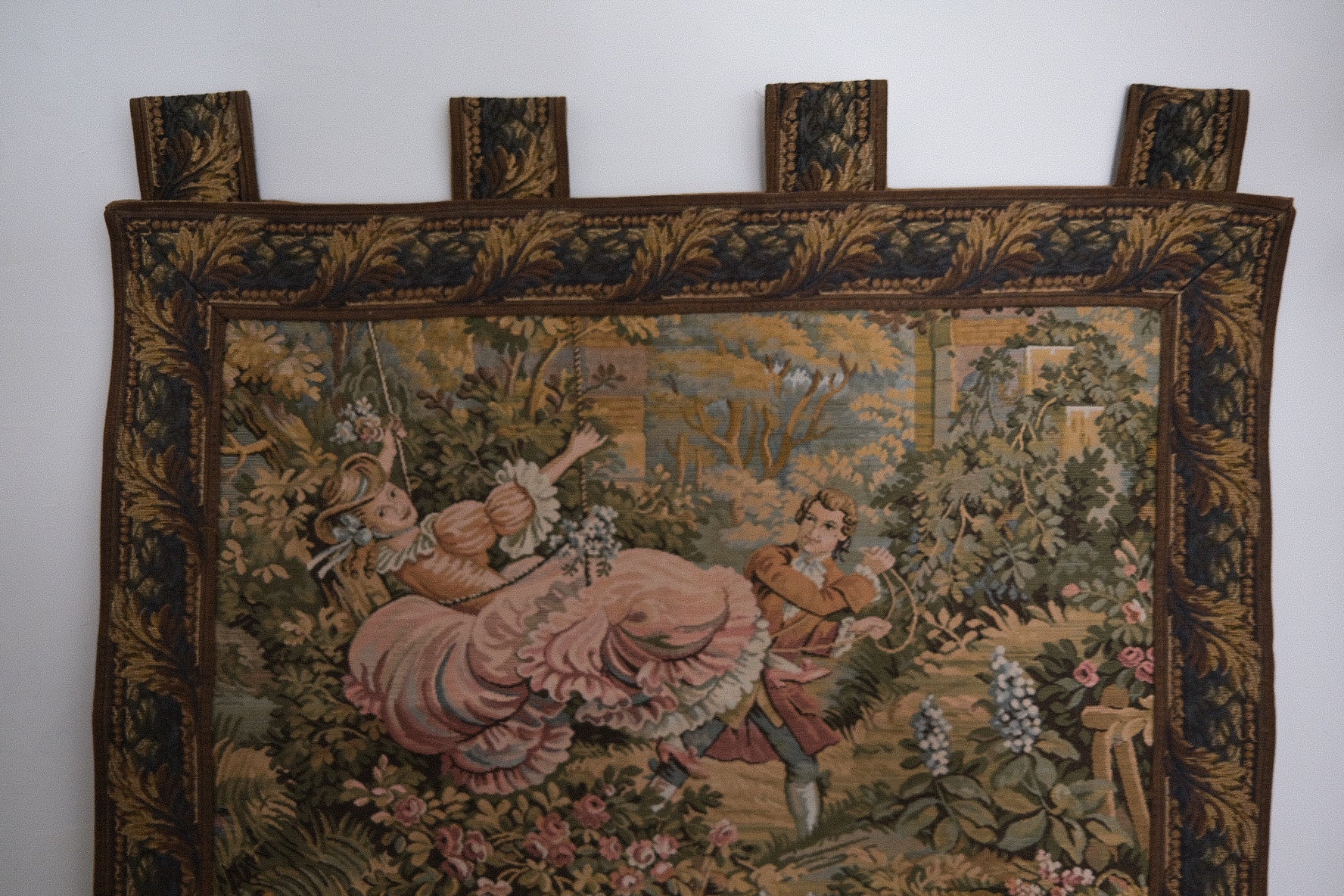 Romantic Pastoral Scene Wall Tapestry