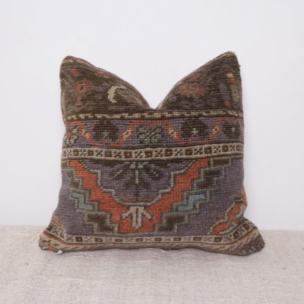 Roshan Turkish Vintage Rug Pillow Kilim Pillow Twenty Third by Deanne 