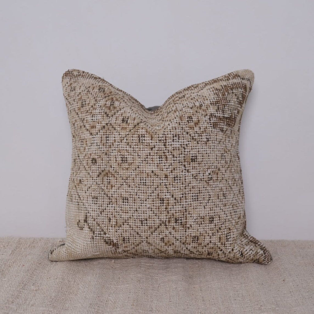 Sonja Turkish Vintage Rug Pillow Kilim Pillow Twenty Third by Deanne 16 x 16 