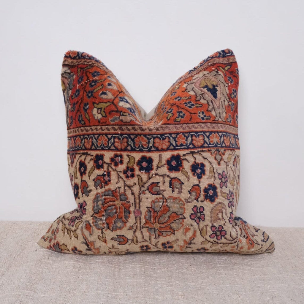 Jaslyn Vintage Turkish Rug Pillow Kilim Pillow Twenty Third by Deanne 20 x 20 I 