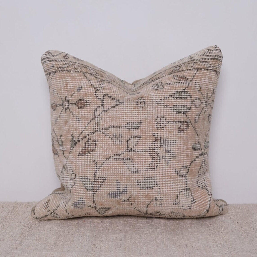 Sara Turkish Vintage Rug Pillow No.2 Kilim Pillow Twenty Third by Deanne 16 x 16 I 