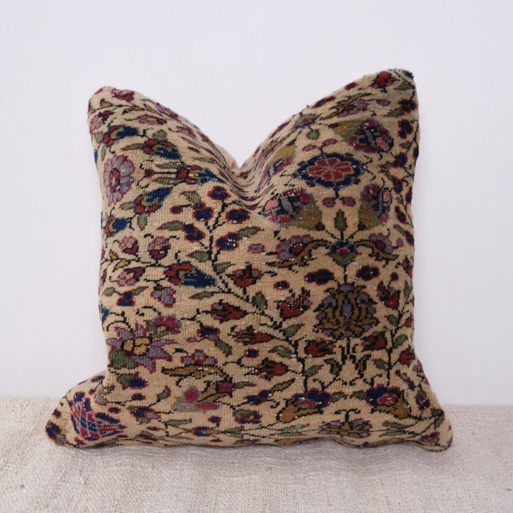 Ester Turkish Vintage Rug Pillow Kilim Pillow Twenty Third by Deanne 16 x 16 I 