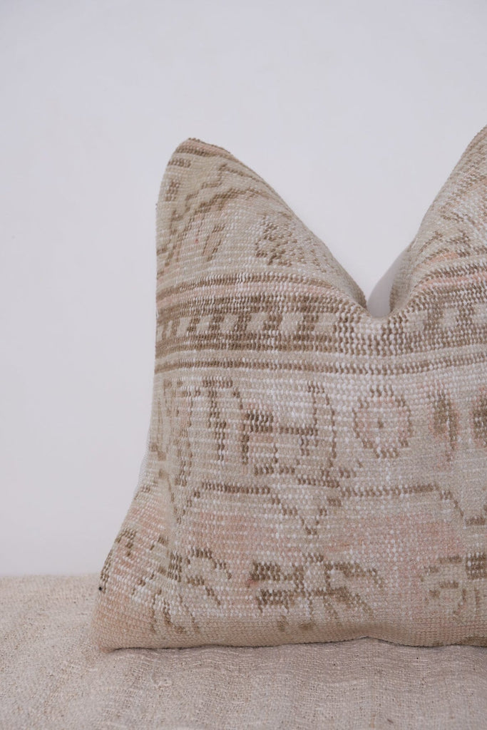 Lily Turkish Vintage Rug Pillow No.1 Kilim Pillow Twenty Third by Deanne 
