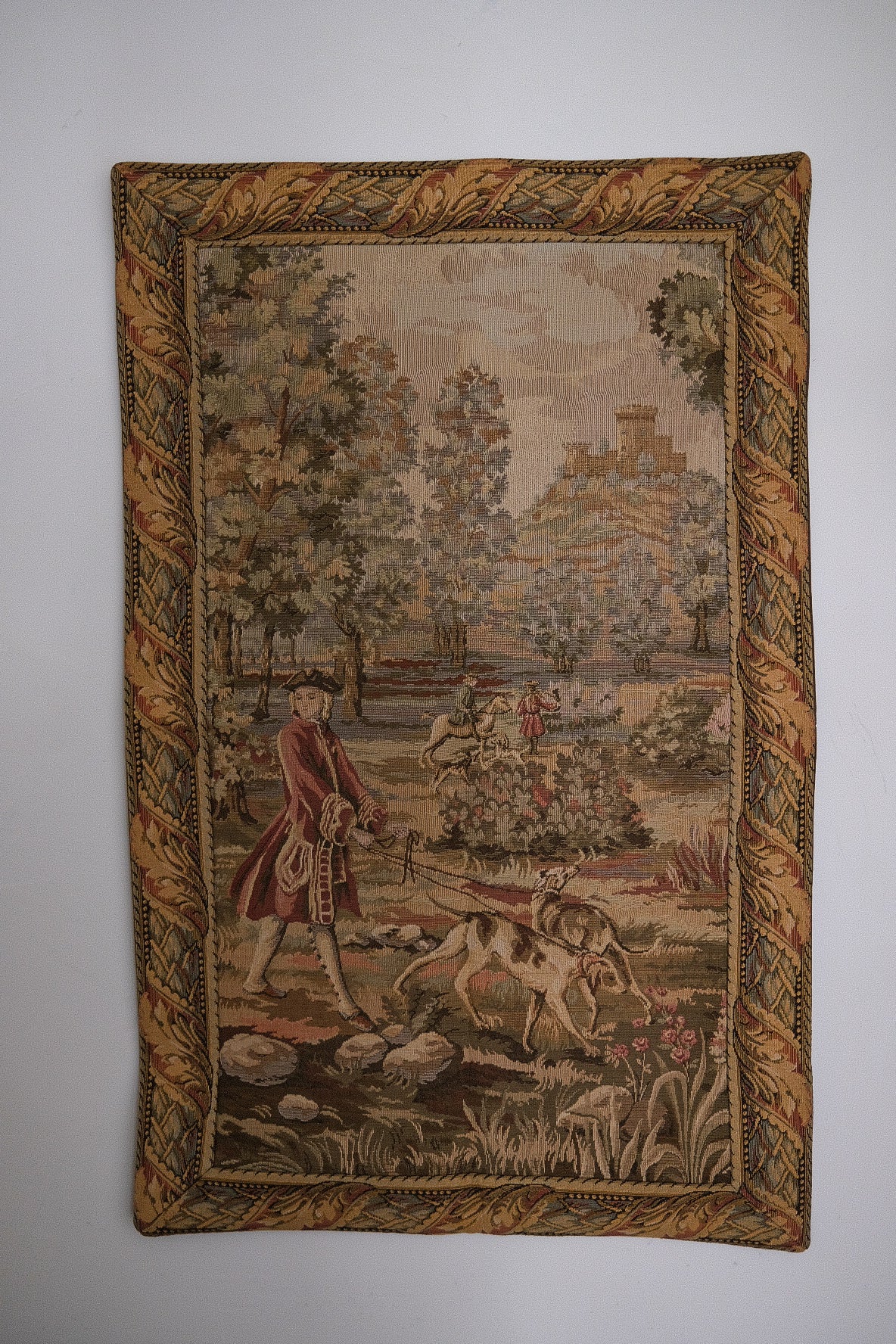 Noble Hunting Scene Wall Tapestry (c.1900s)