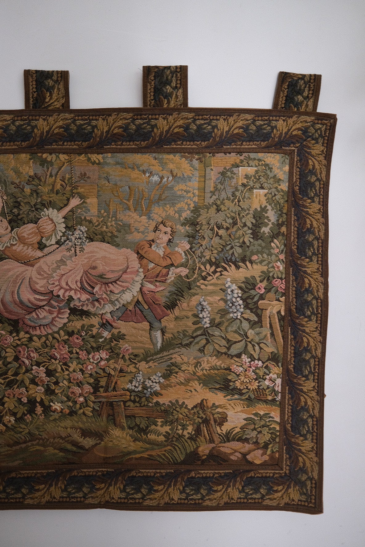 Romantic Pastoral Scene Wall Tapestry