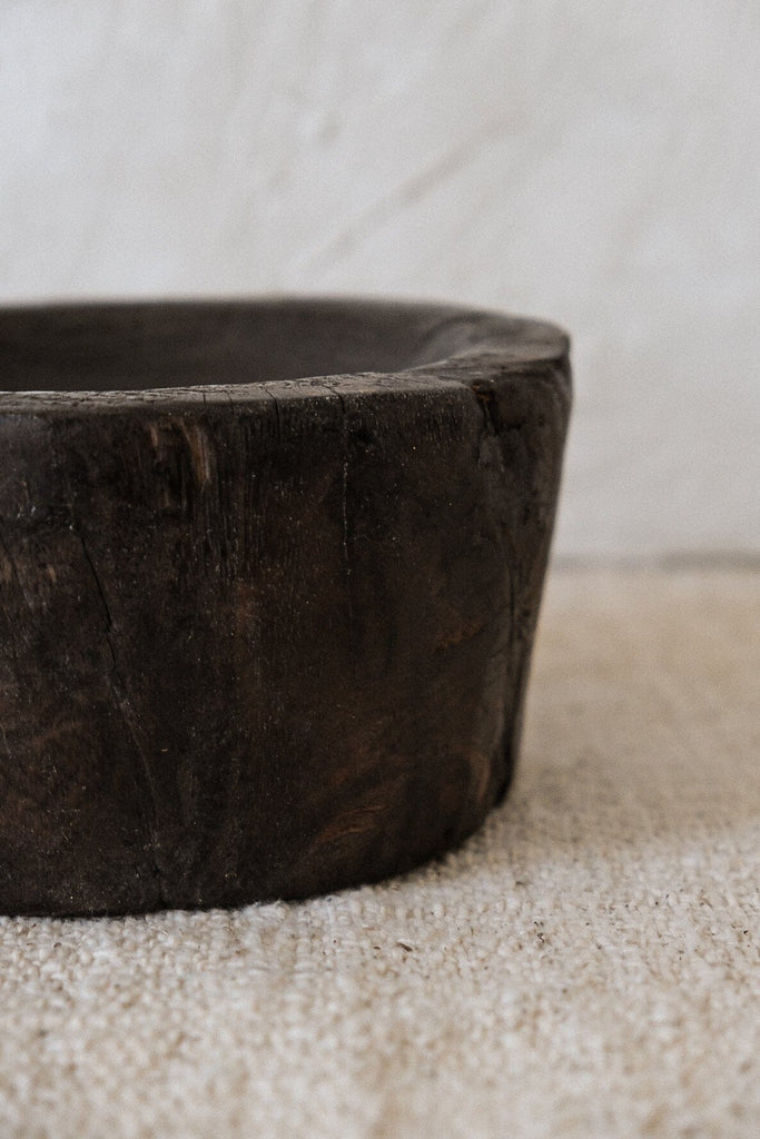 Traditional Timber Mortar Vase Twenty Third by Deanne 