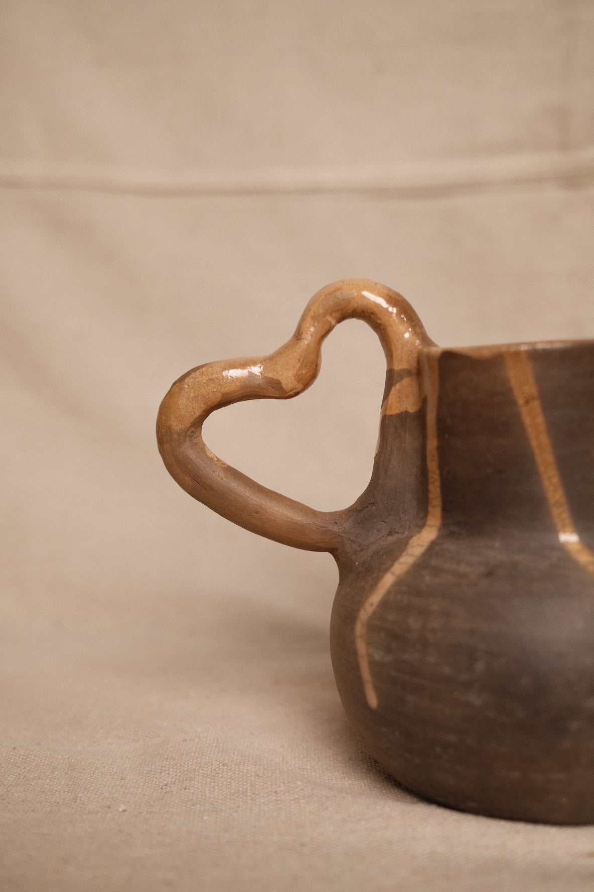 Barro Negro Heart Jug