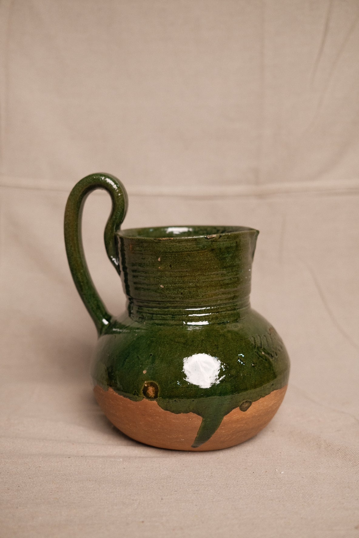 Green Glazed Oaxacan Jug