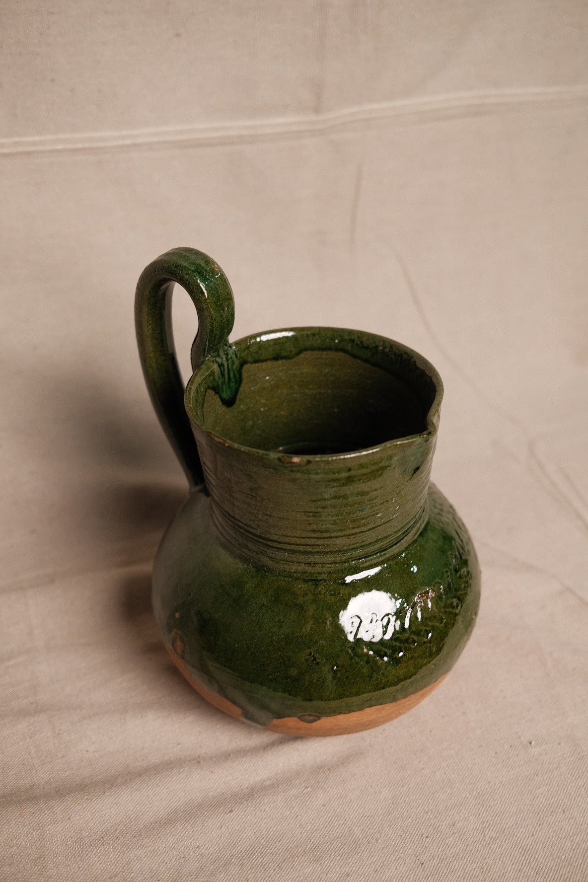 Green Glazed Oaxacan Jug