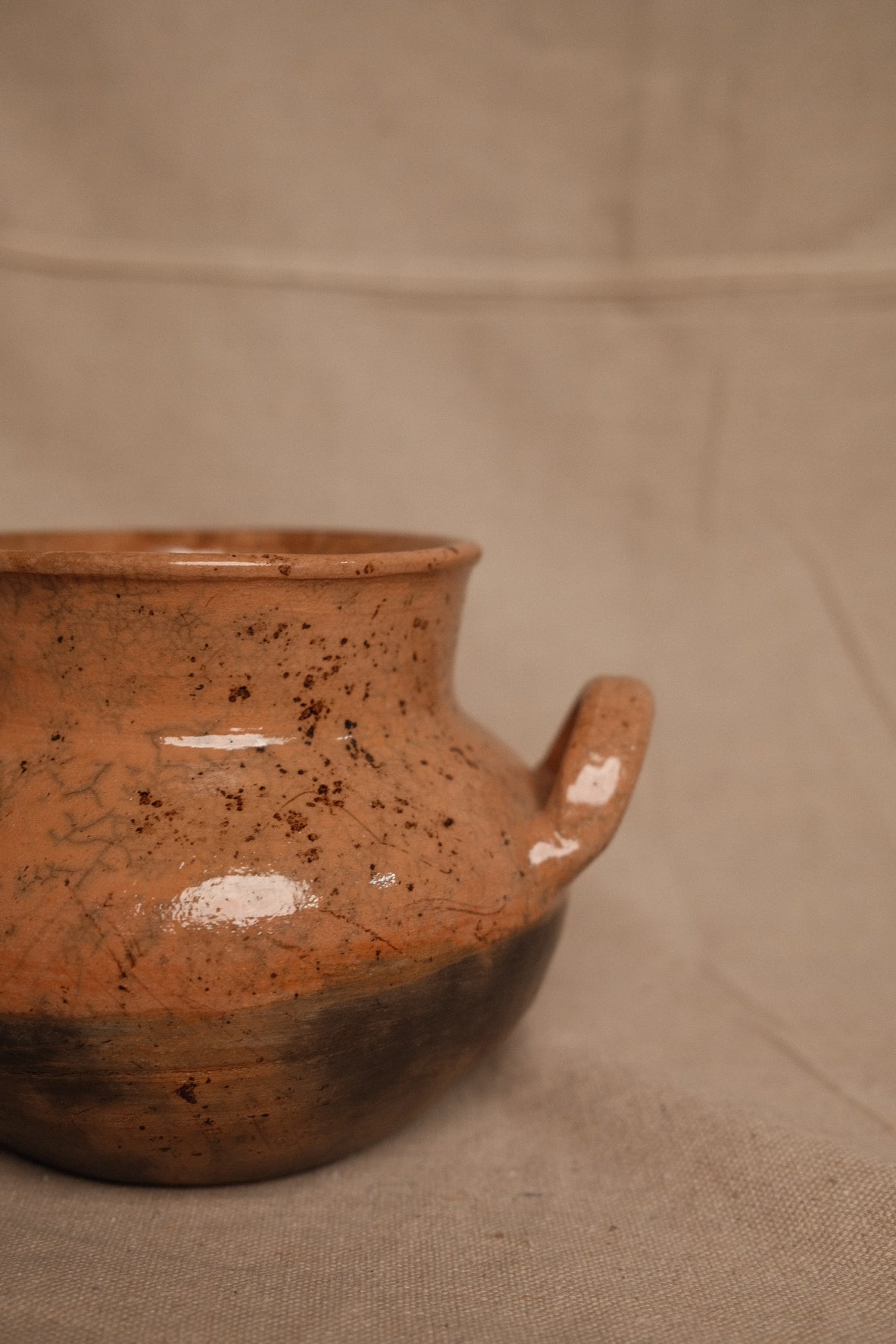 Oaxacan Crackle Glaze Ollita