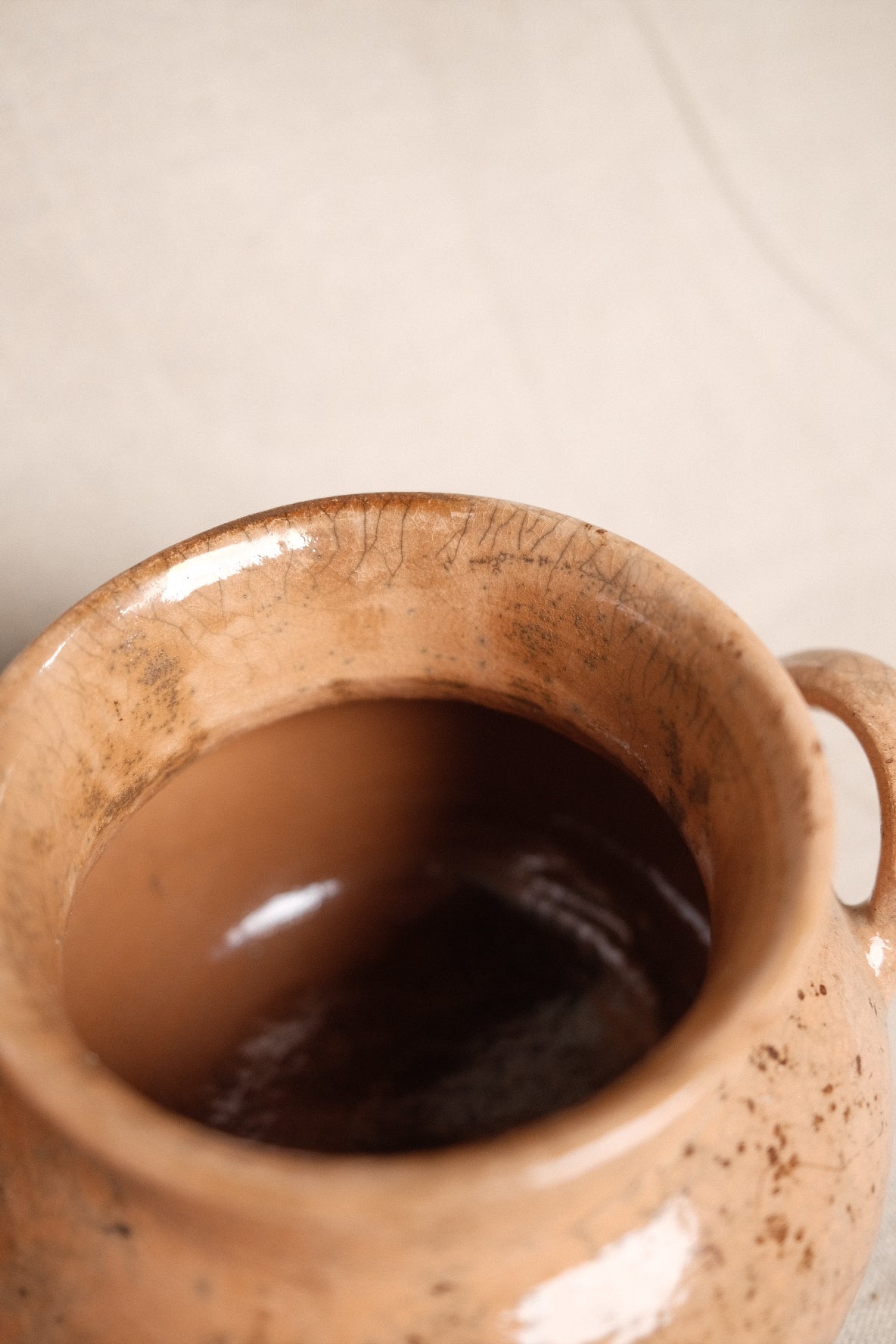 Oaxacan Crackle Glaze Ollita