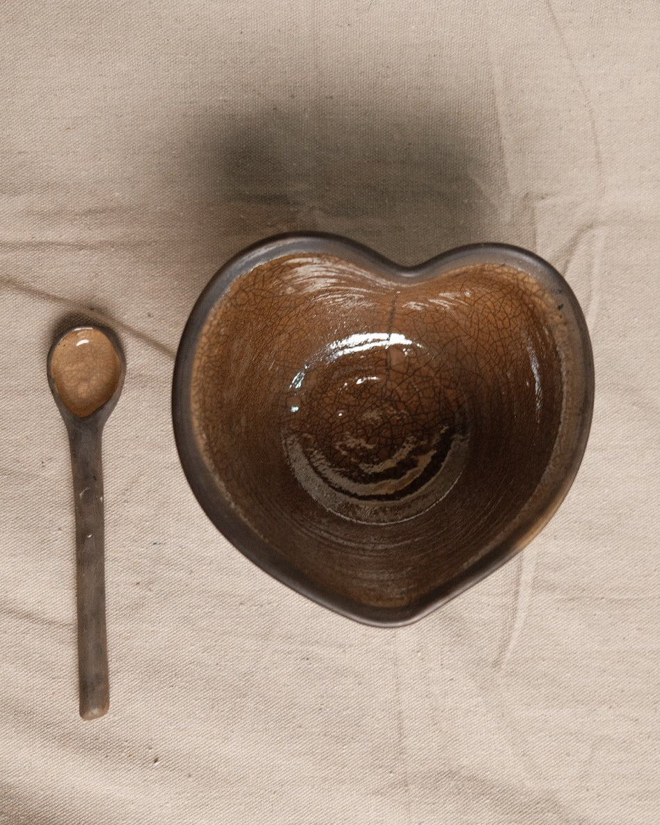 Crackle Clay Spoon