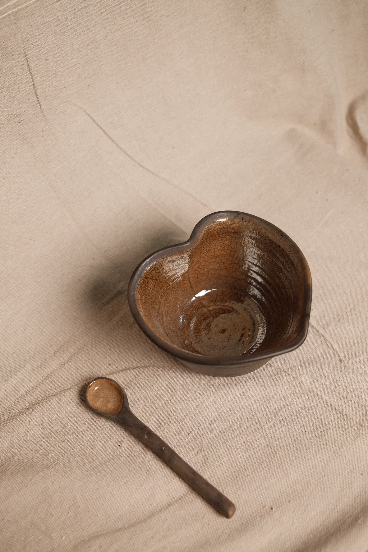 Crackle Clay Spoon