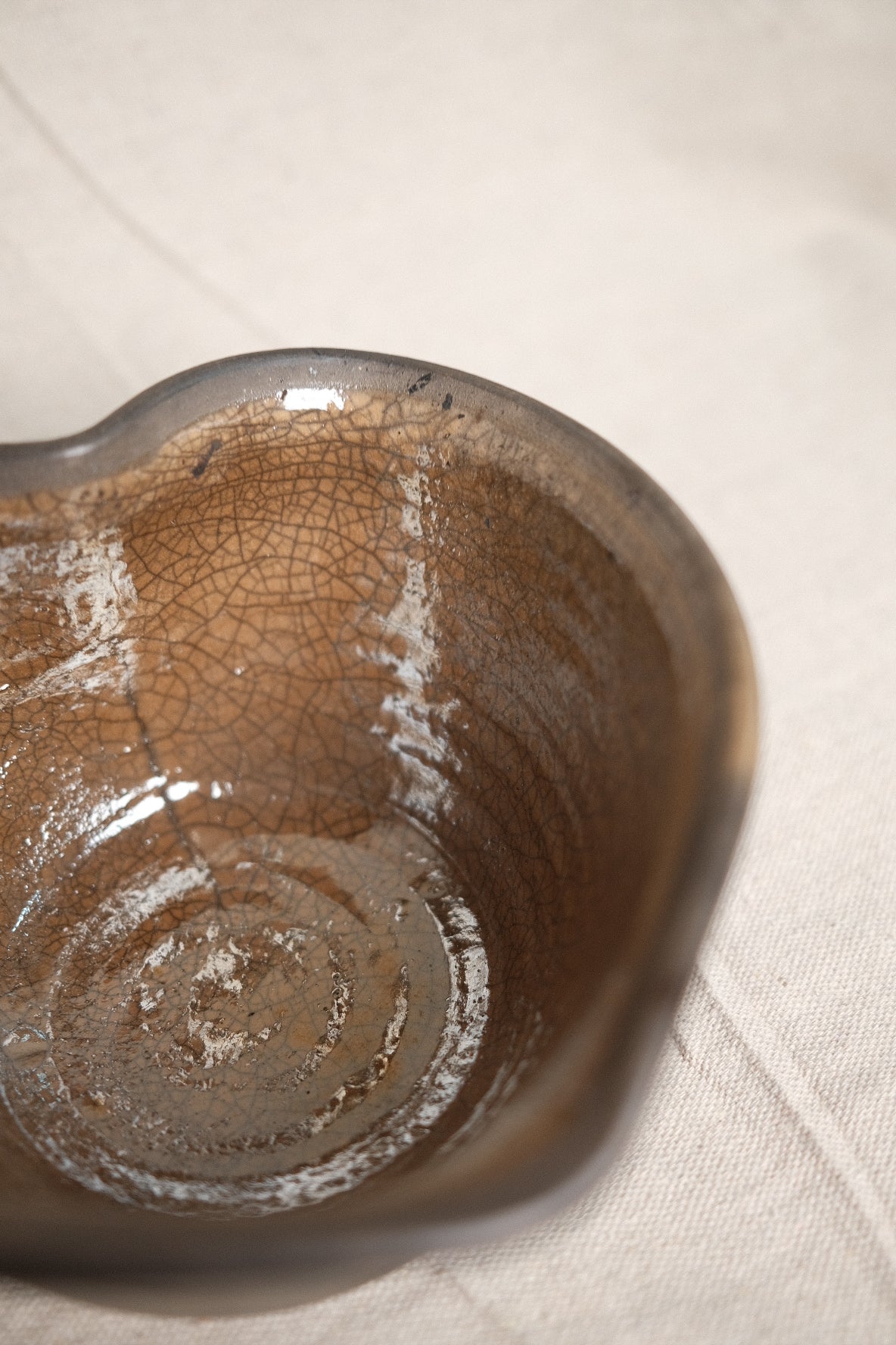 Glazed Barro Negro Heart Bowl