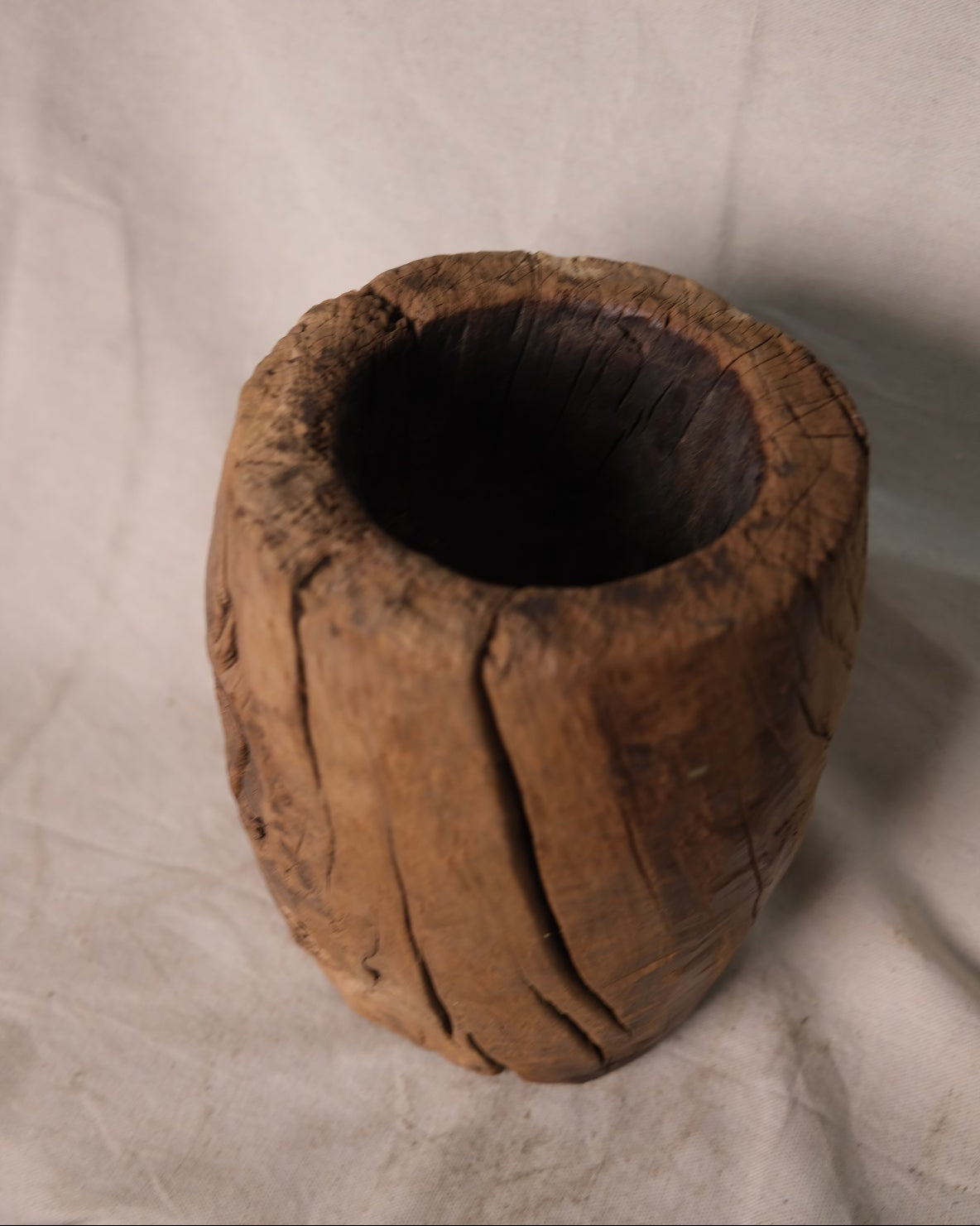 (II) Small Wood Bucket Planter