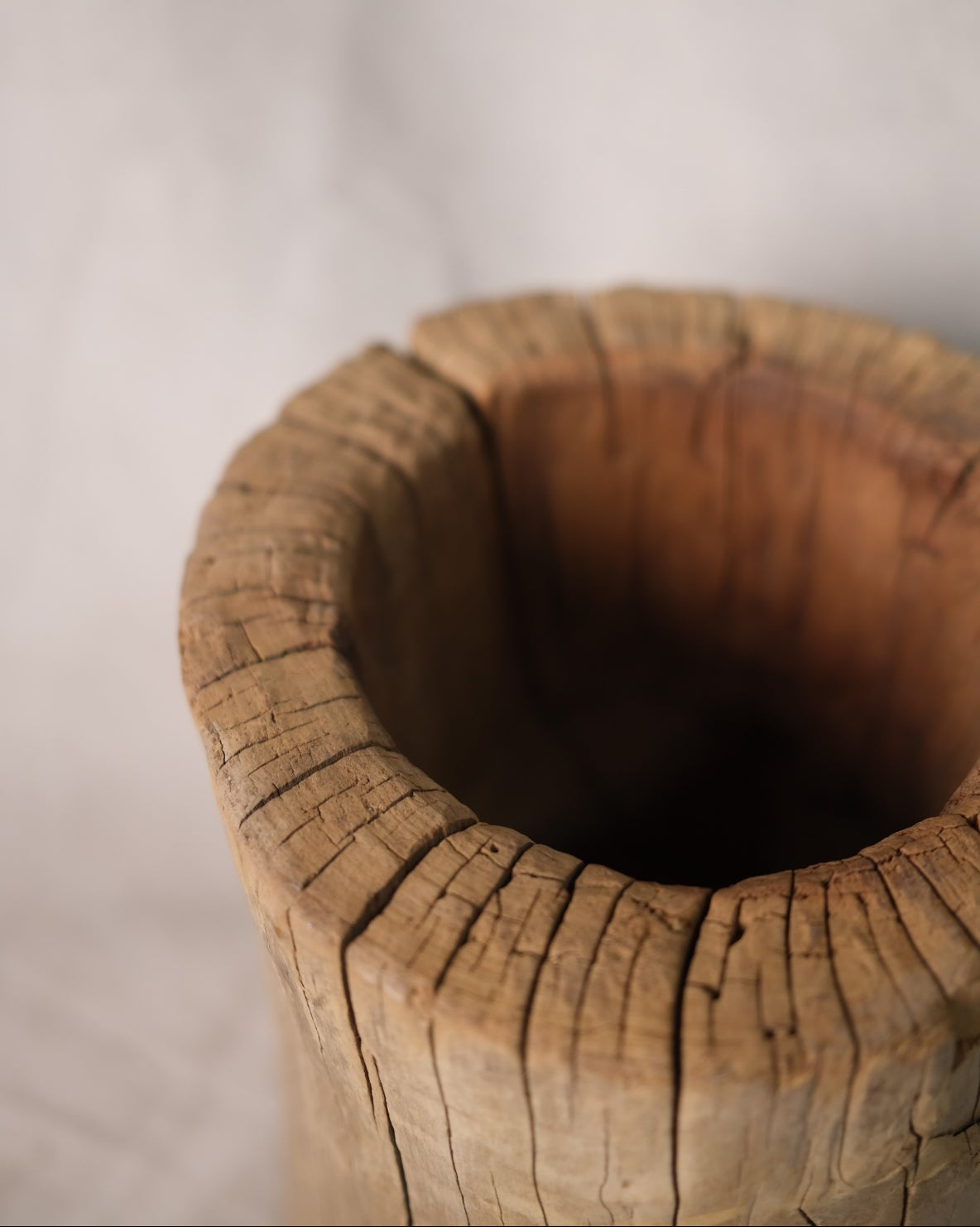 (I) Small Wood Bucket Planter