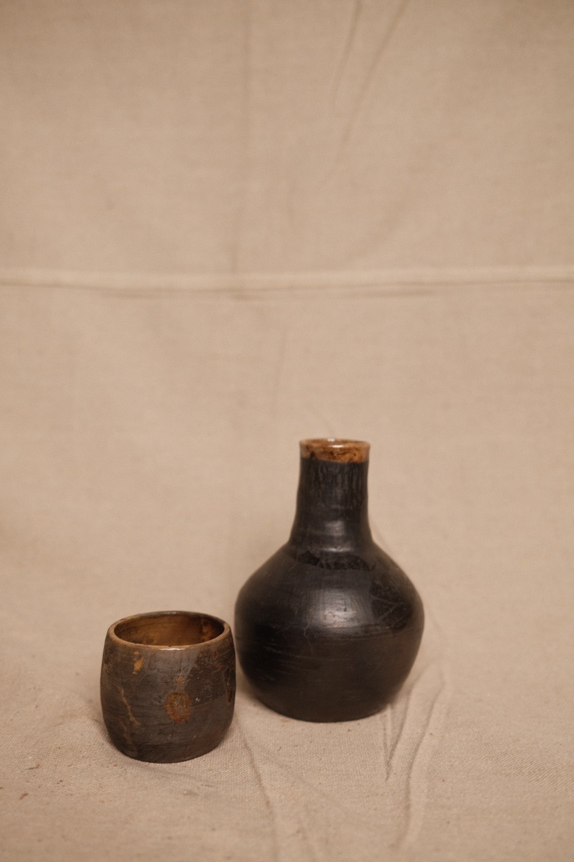 Barro Negro Pitcher + Mug Set (Short)