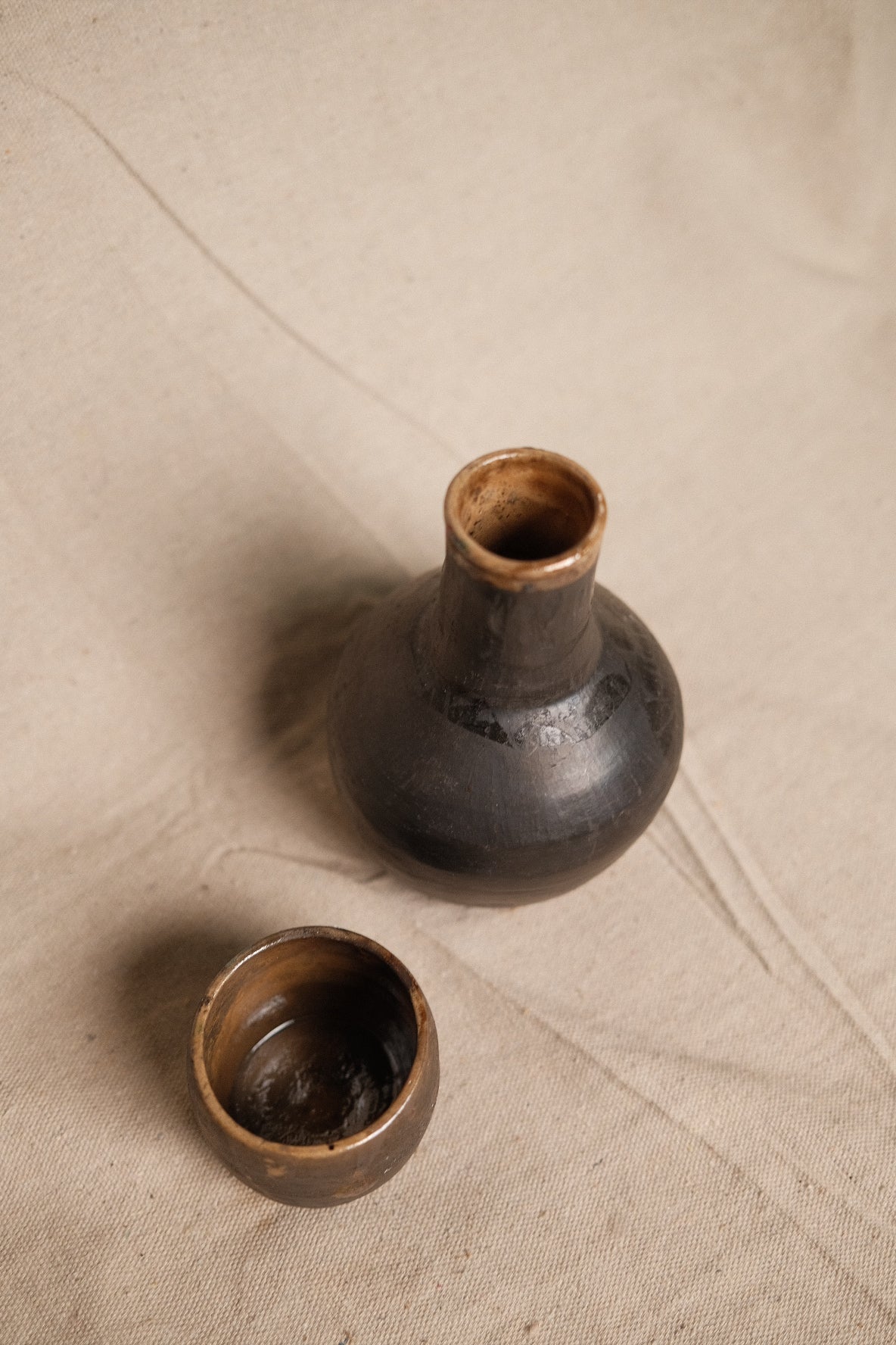 Barro Negro Pitcher + Mug Set (Short)