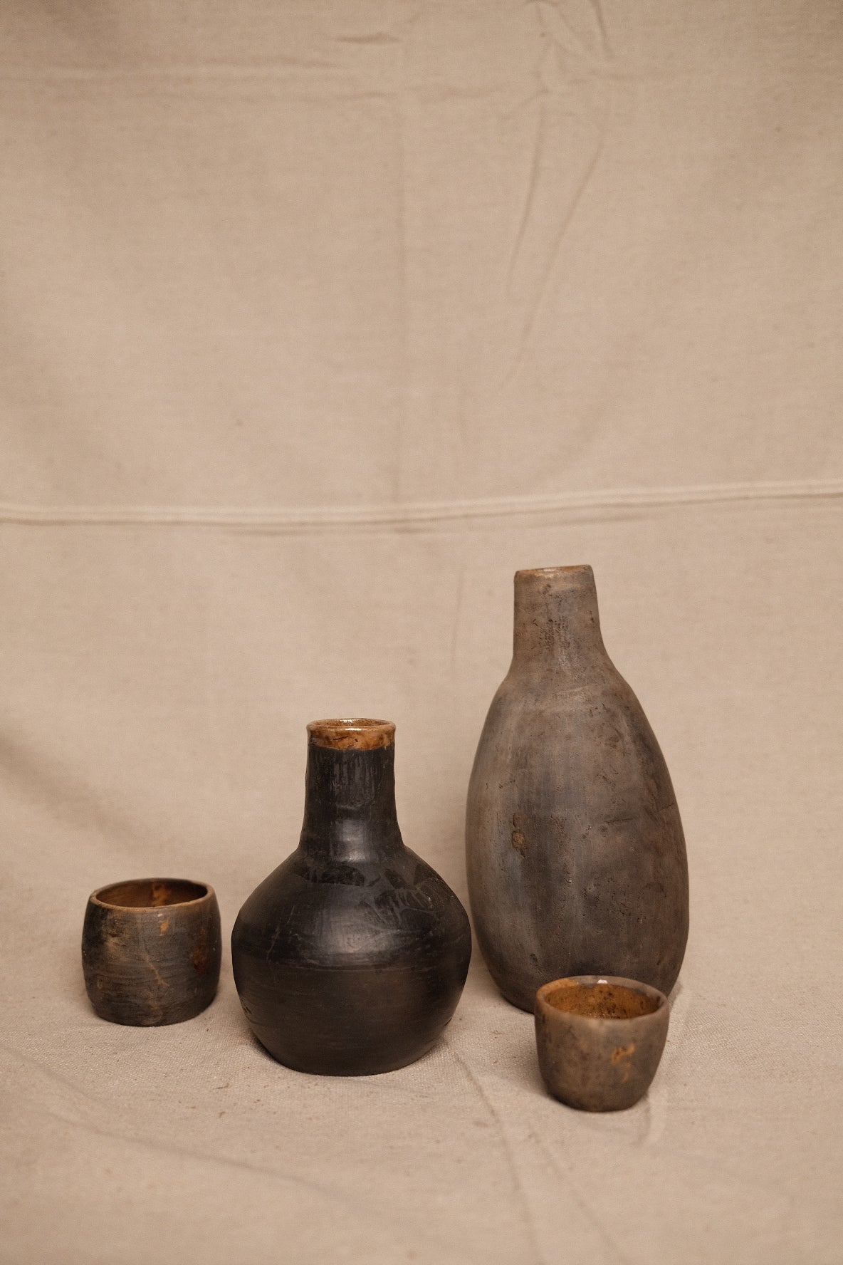 Barro Negro Pitcher + Mug Set (Tall)