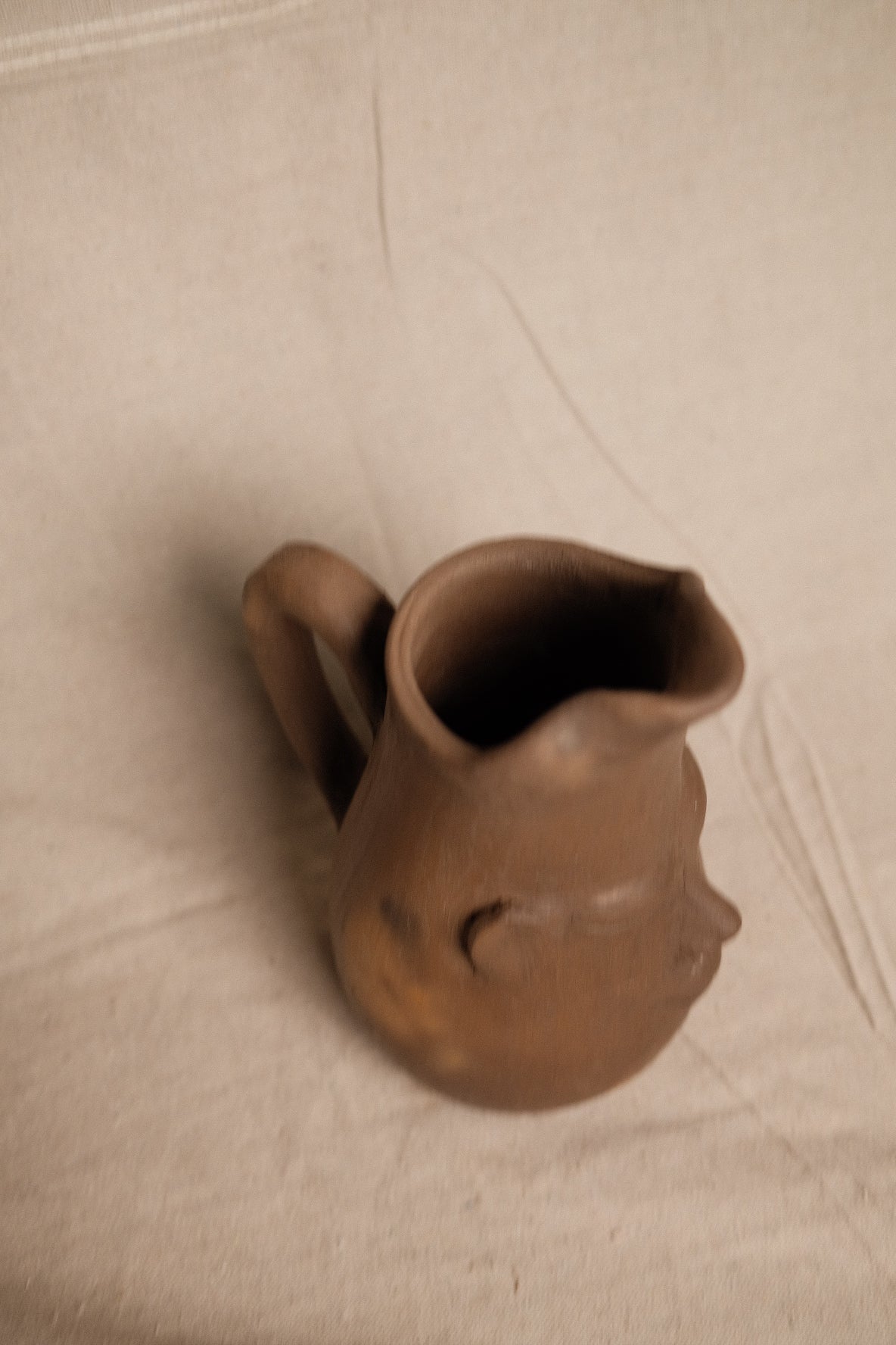 Oaxacan Hand sculpted Face Jug