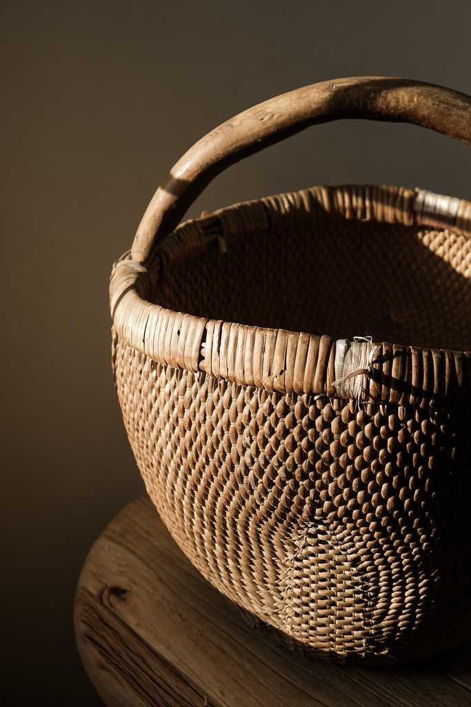 Chinese Vintage Basket - Round
