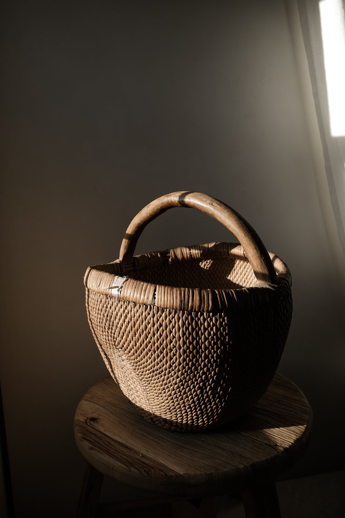 Chinese Vintage Basket - Round
