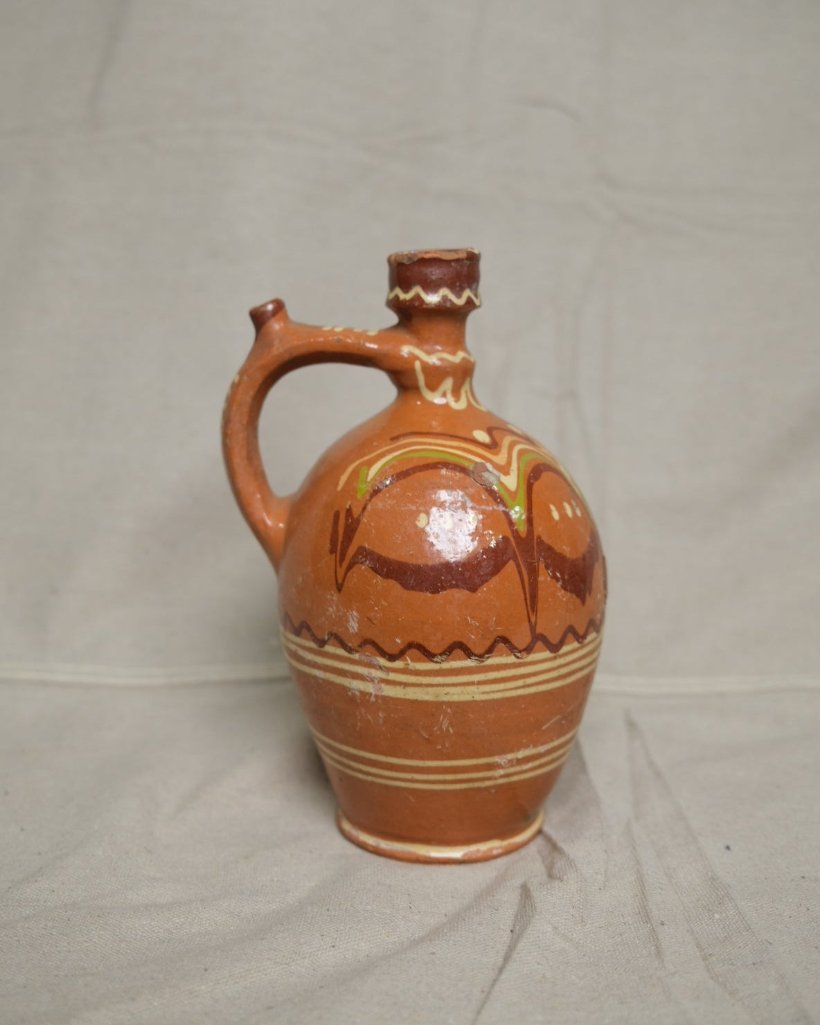 Vintage Hungaraian Clay Jug No.7
