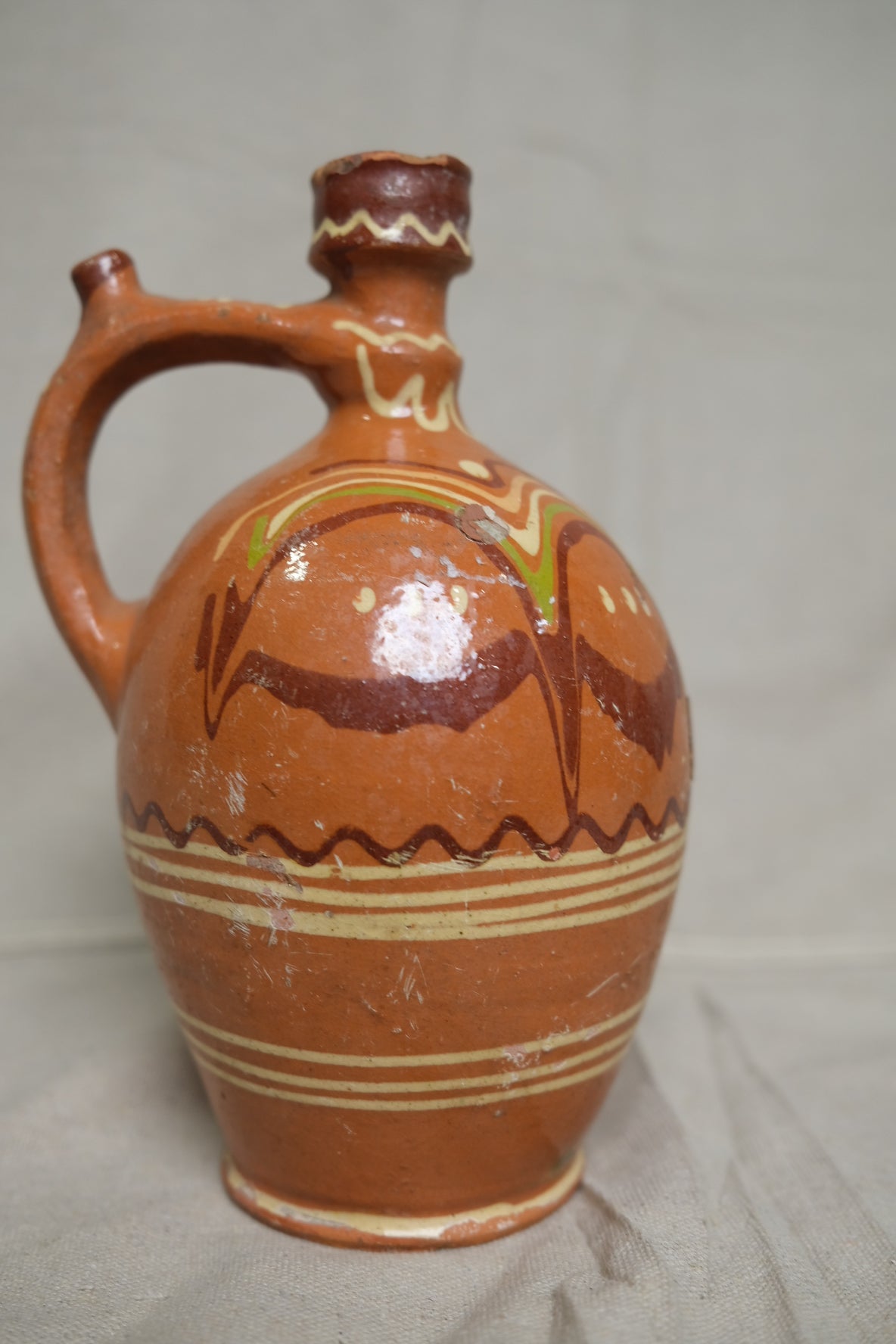 Vintage Hungaraian Clay Jug No.7
