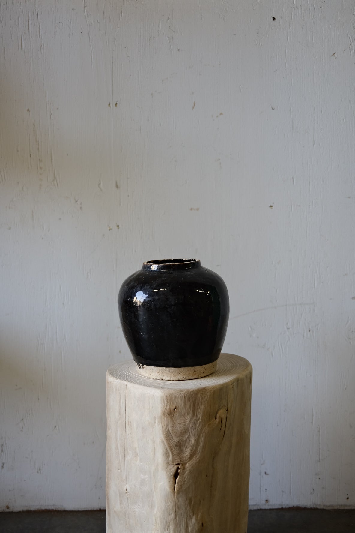 Black Glazed Pot