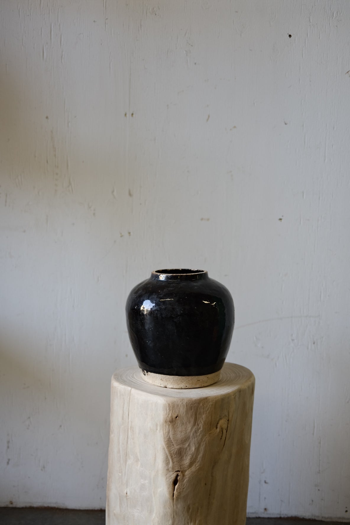 Black Glazed Pot