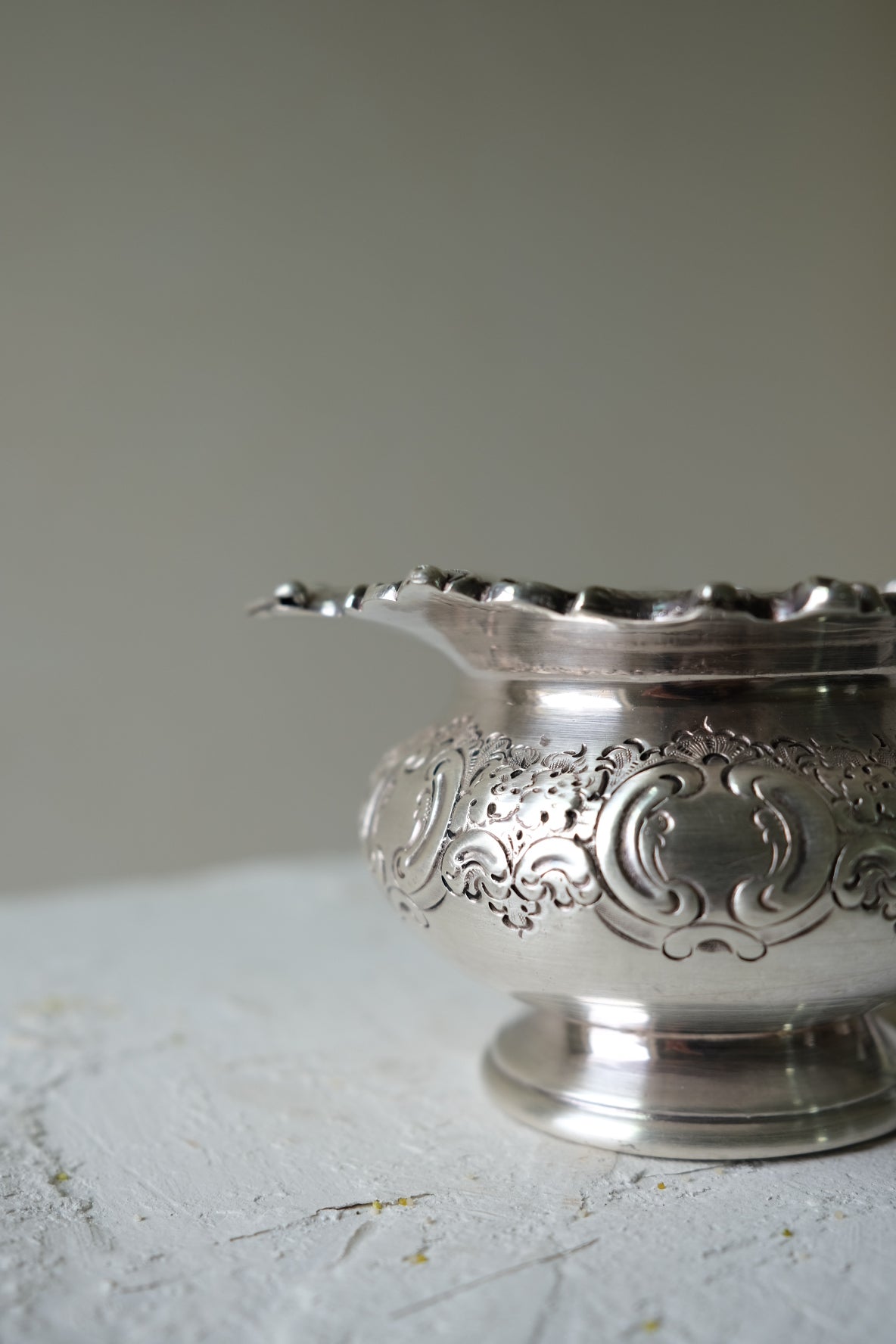 Victorian Ornate Silver-Plated Creamer
