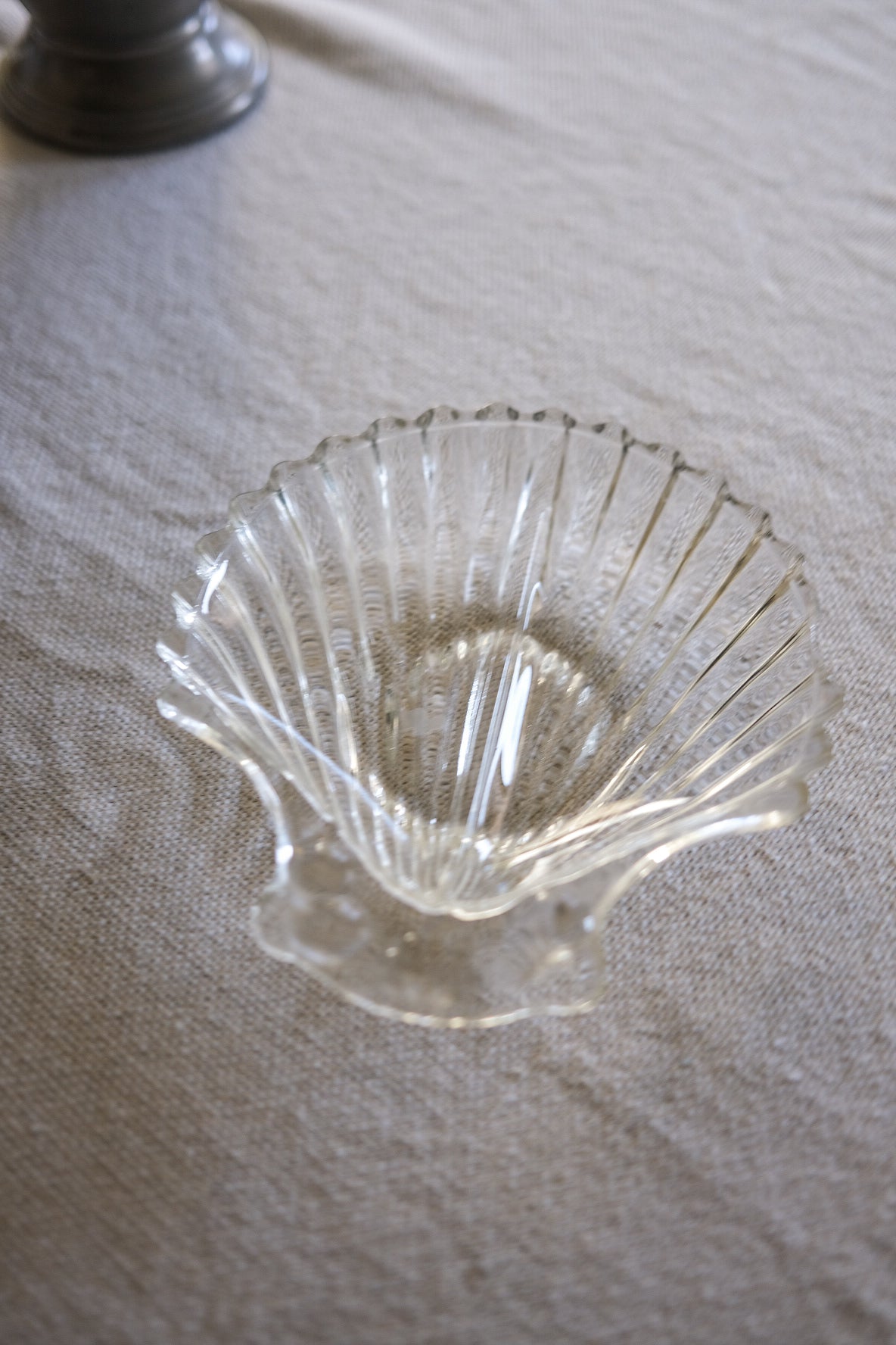 Vintage Glass Shell Catchall